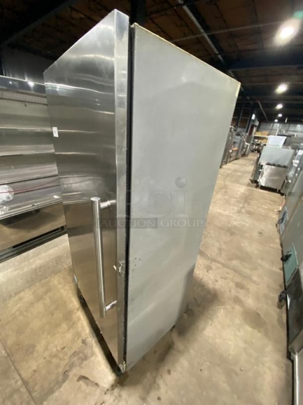 Kelvinator By Electrolux Commercial Stainless Steel Solid Single Door Reach In Freezer! With Poly Coated Wire Racks! Model: KCBM180FQYA SN: WB54666537! 115V! On Casters! - Image 2 of 8