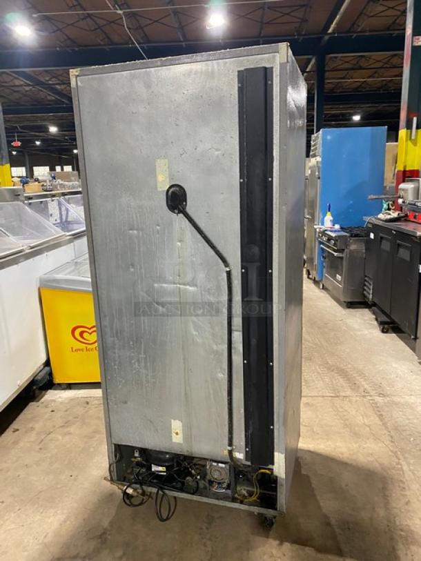 Kelvinator By Electrolux Commercial Stainless Steel Solid Single Door Reach In Freezer! With Poly Coated Wire Racks! Model: KCBM180FQYA SN: WB54666537! 115V! On Casters! - Image 4 of 8