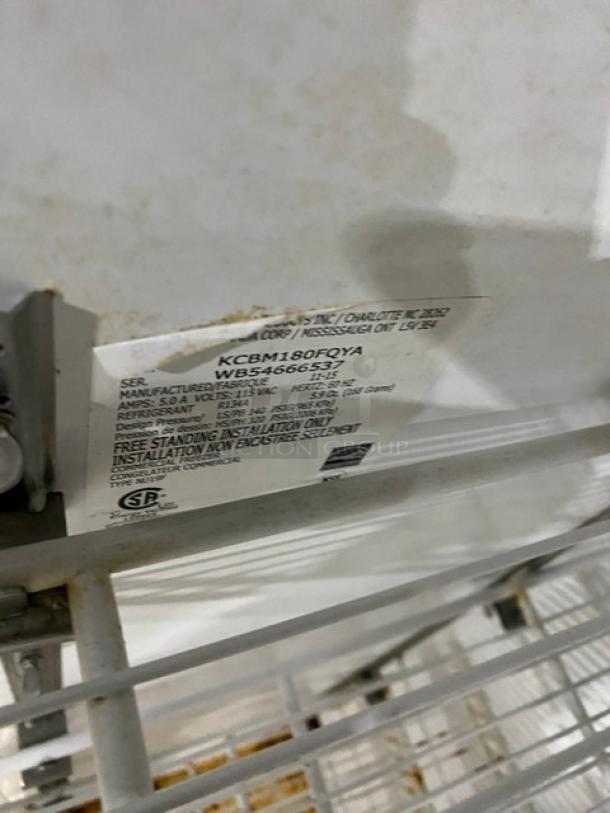 Kelvinator By Electrolux Commercial Stainless Steel Solid Single Door Reach In Freezer! With Poly Coated Wire Racks! Model: KCBM180FQYA SN: WB54666537! 115V! On Casters! - Image 7 of 8