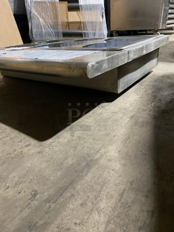 New! Commercial Stainless Steel 6 Hole Steam Table Adapter Plate & Hot Well! With Drain Hole! - Image 3 of 5