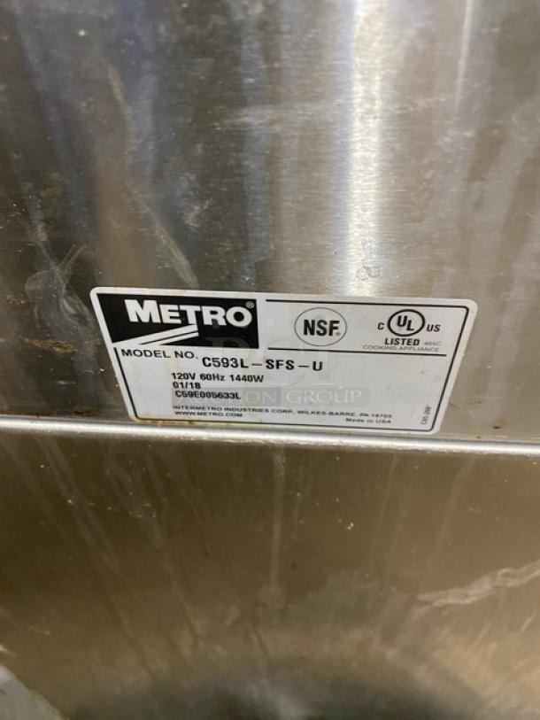 Metro C5 9 Series Commercial Stainless Steel Undercounter Heated Holding & Proofing Cabinet! Model: C593L-SFS-U SN: C59E005633L! 120V! On Casters! Working When Removed! - Image 5 of 8