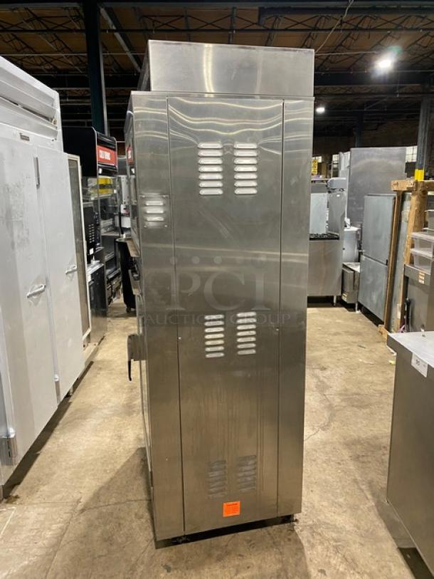 Nu-Vu Subway Style Commercial Stainless Steel Electric Powered Convection Oven & Proofer Combo! With Wire Oven Racks! Model: SUB-123 SN: 00267568060300010001! 120/208V 3+N Phase! On Casters! - Image 3 of 10