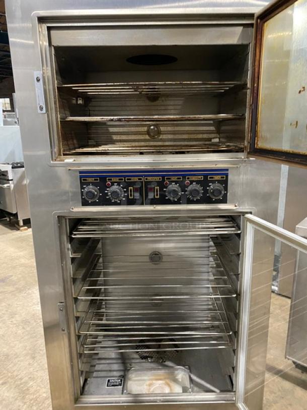 Nu-Vu Subway Style Commercial Stainless Steel Electric Powered Convection Oven & Proofer Combo! With Wire Oven Racks! Model: SUB-123 SN: 00267568060300010001! 120/208V 3+N Phase! On Casters! - Image 6 of 10
