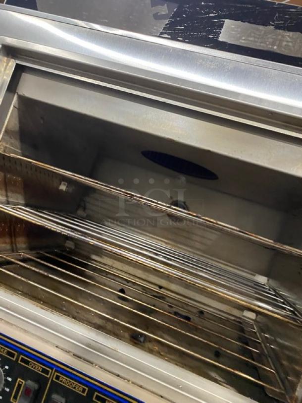 Nu-Vu Subway Style Commercial Stainless Steel Electric Powered Convection Oven & Proofer Combo! With Wire Oven Racks! Model: SUB-123 SN: 00267568060300010001! 120/208V 3+N Phase! On Casters! - Image 8 of 10
