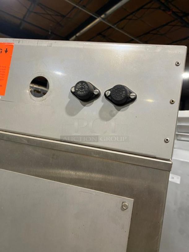 Nu-Vu Subway Style Commercial Stainless Steel Electric Powered Convection Oven & Proofer Combo! With Wire Oven Racks! Model: SUB-123 SN: 00267568060300010001! 120/208V 3+N Phase! On Casters! - Image 10 of 10