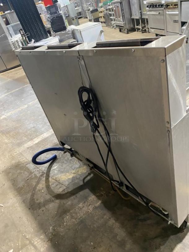 Pitco! Late Model! Commercial Stainless Steel Natural Gas Powered 3 Bay Pasta Cooker/Rethermalizer! With Back Splash! Model: SRTG SN: G16AD007609! 115V! On Casters! - Image 5 of 11