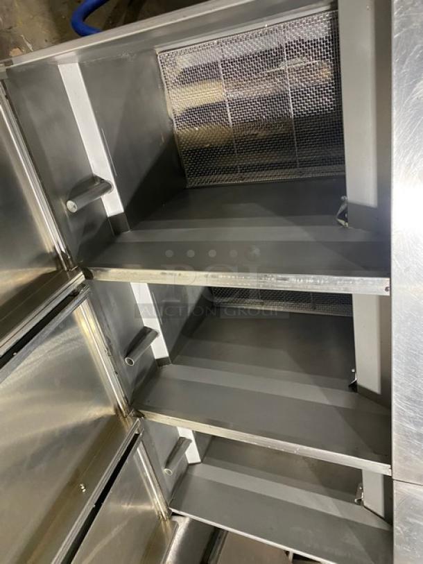 Pitco! Late Model! Commercial Stainless Steel Natural Gas Powered 3 Bay Pasta Cooker/Rethermalizer! With Back Splash! Model: SRTG SN: G16AD007609! 115V! On Casters! - Image 6 of 11