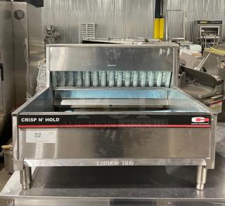 Carter Hoffmann Crisp N' Hold Series Commercial Stainless Steel Electric Powered Countertop Fry Warmer/Dump Station! Model: CNH28 SN: CNH28-1 052019 725859! 208V 1 Phase! On Legs!