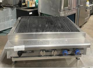 Imperial Range Commercial Stainless Steel Natural Gas Powered Countertop Charbroiler! On Legs!