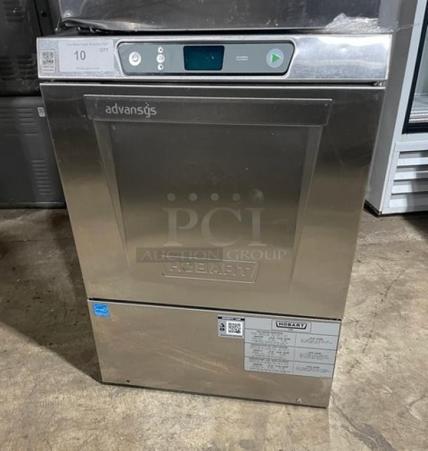 Hobart! New Body Style! Advansys Series Commercial Stainless Steel High Temperature Undercounter Dishwasher! Model: LXER SN: 231226372! 120/208-240V 1 Phase! - Image 1 of 8
