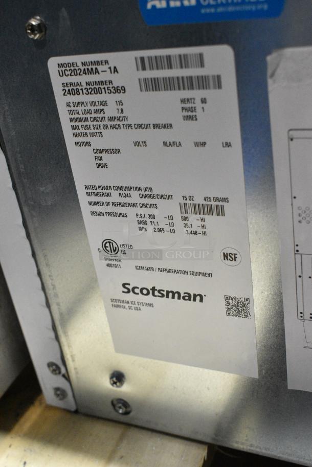 BRAND NEW SCRATCH AND DENT! 2024 Scotsman UC2024MA-1A Stainless Steel Commercial Self Contained Undercounter Medium Cube Ice Machine - 227 lb. 115 Volts, 1 Phase. - Image 5 of 5