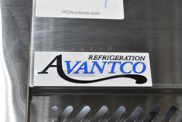 BRAND NEW SCRATCH AND DENT! 2024 Avantco 178Z1RHC Stainless Steel Commercial Single Door Reach In Cooler w/ Poly Coated Rack on Commercial Casters. 115 Volts, 1 Phase. Tested and Working! - Image 2 of 5