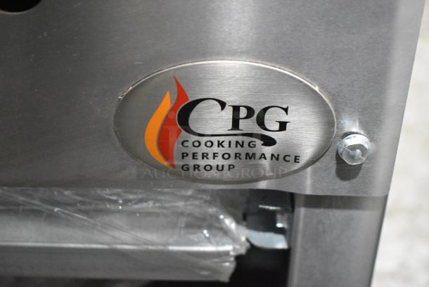 BRAND NEW SCRATCH AND DENT! Cooking Performance Group CPG 351CPGSP18N Stainless Steel Commercial Countertop Natural Gas Stock Pot Range - 80,000 BTU - Image 2 of 6