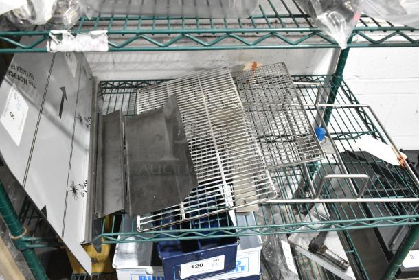 5 BRAND NEW SCRATCH AND DENT! Items Including 6146664301 Pitco B6664301 Rack, Filter Support, 614B6663901 Pitco B6663901 Filter Clip, Pitco A5077706-C Sg 12" Splash Guard, Fry Basket Hanger. 5 Times Your Bid! - Image 1 of 10