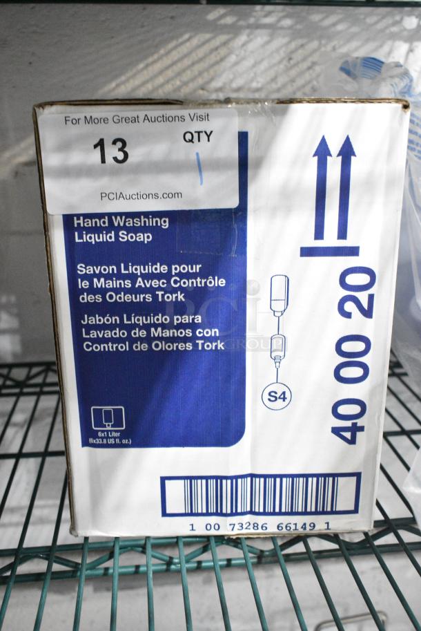 BRAND NEW SCRATCH AND DENT! 493400020 Tork 400020 1 Liter Odor-Control Liquid Hand Soap S4 - 6/Case - Image 1 of 2