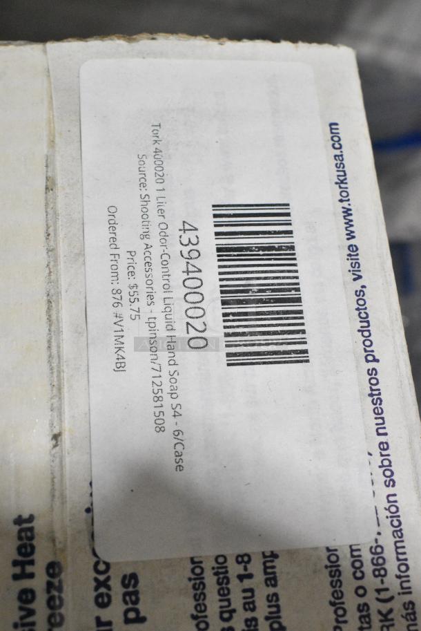 BRAND NEW SCRATCH AND DENT! 493400020 Tork 400020 1 Liter Odor-Control Liquid Hand Soap S4 - 6/Case - Image 2 of 2