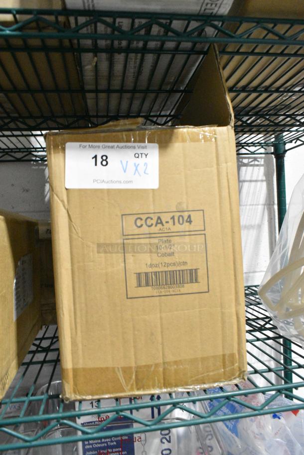 2 BRAND NEW SCRATCH AND DENT! Items Including Tuxton CCA-104 Concentrix 10 1/2" Cobalt China Plate - 12/Case, 303BWNRP16 Acopa 10 1/2" Bright White Narrow Rim Stoneware Plate - 12/Case. 2 Times Your Bid! - Image 2 of 8