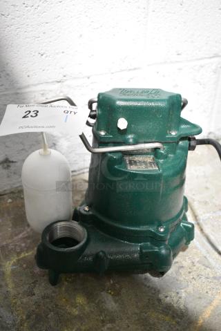 BRAND NEW SCRATCH AND DENT! Zoeller Co PN53-0014 Pump. 115 Volts, 1 Phase.