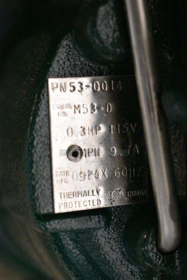 BRAND NEW SCRATCH AND DENT! Zoeller Co PN53-0014 Pump. 115 Volts, 1 Phase. - Image 5 of 5