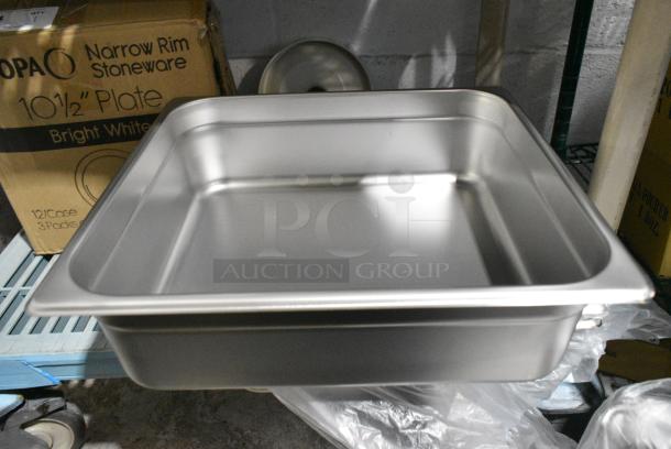 6 BRAND NEW SCRATCH AND DENT! 4070142 Choice 2/3 Size 4" Deep Anti-Jam Stainless Steel Steam Table / Hotel Pan - 24 Gauge. 6 Times Your Bid! - Image 1 of 4