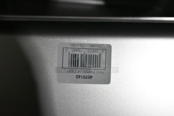 6 BRAND NEW SCRATCH AND DENT! 4070142 Choice 2/3 Size 4" Deep Anti-Jam Stainless Steel Steam Table / Hotel Pan - 24 Gauge. 6 Times Your Bid! - Image 4 of 4