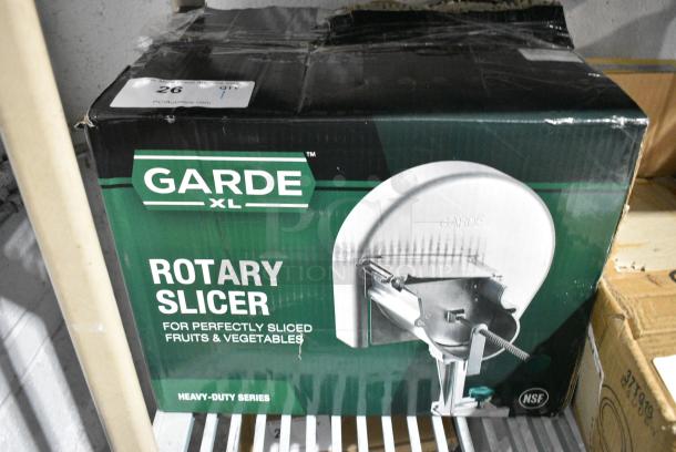 BRAND NEW SCRATCH AND DENT! 181XLROTOSLICE Garde XL XLROTOSLICE 1/8" to 1/2" Adjustable Fruit / Vegetable Rotary Slicer - Image 2 of 5