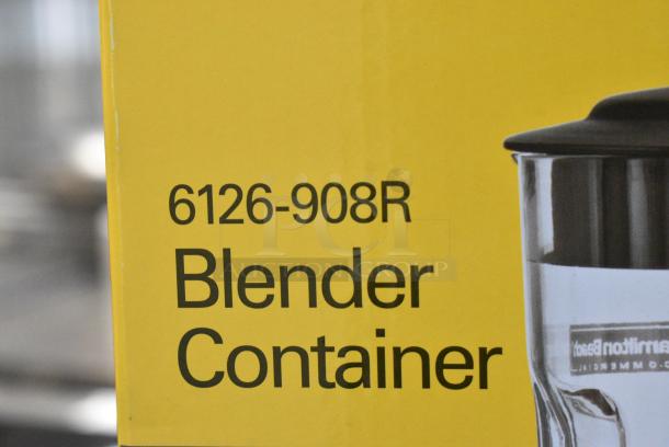 BRAND NEW SCRATCH AND DENT! Hamilton Beach 6126-908R 44 oz. Polycarbonate Container with Blade and Lid for HBB908R and HBB908R-CE Series - Image 3 of 3