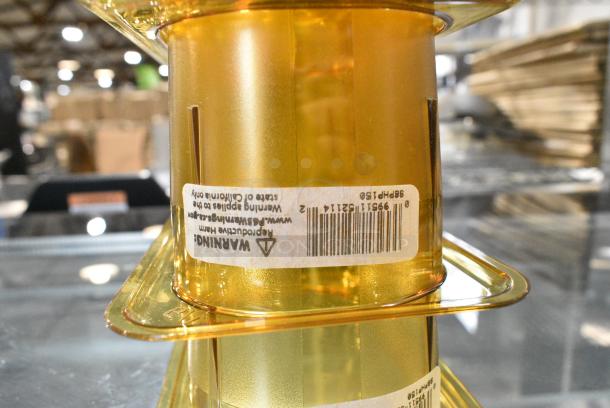 13 BRAND NEW SCRATCH AND DENT! Items Including 6 Amber Colored Drop In Bins, 3 Spoodles, 3 124SQ1210 American Metalcraft SQ1210 12" x 12" x 1" Square Deep Dish Pizza Pan. 13 Times Your Bid! - Image 4 of 6