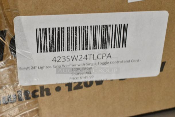 BRAND NEW SCRATCH AND DENT! ServIt 423SW24TLCPA 24" Lighted Strip Warmer with Single Toggle Control and Cord - 120 Volts, 1 Phase. - Image 5 of 5