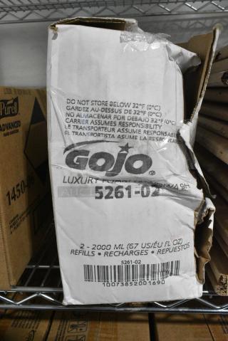 2 BRAND NEW SCRATCH AND DENT! Boxes of 2 GoJo 5261-02 Hand Cleaner Refills. 2 Times Your Bid!