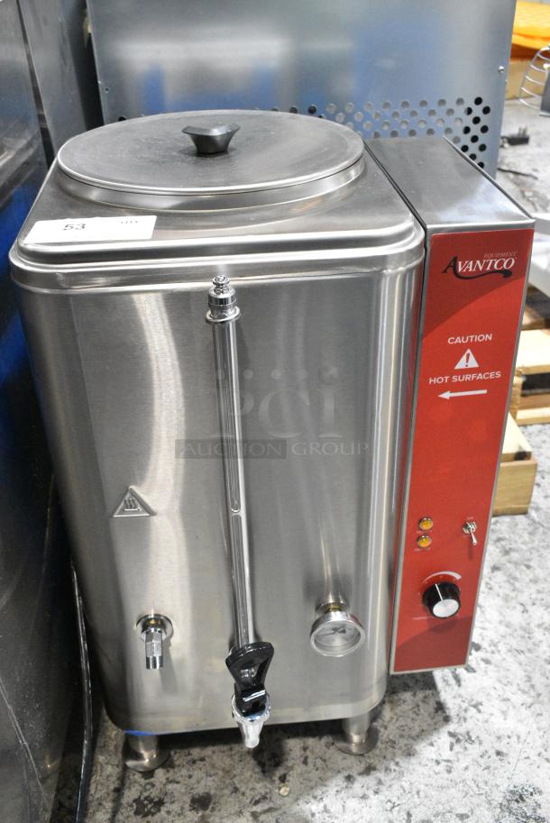 BRAND NEW SCRATCH AND DENT! 2024 Avantco 177HWD15D 15 Gallon Bulk Hot Water Dispenser. 208-240 Volts, 1 Phase. - Image 1 of 6