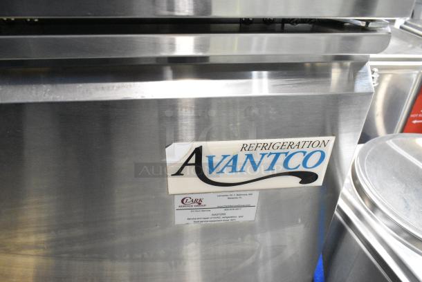 BRAND NEW SCRATCH AND DENT! 2024 Avantco 178TUC27R Stainless Steel 27" Undercounter Refrigerator on Commercial Casters. 115 Volts, 1 Phase. Tested and Powers On But Does Not Get Cold - Image 2 of 6