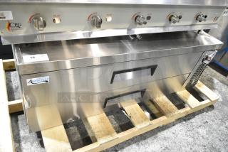 BRAND NEW SCRATCH AND DENT! 2024 Avantco 178CBE60HC Stainless Steel 2 Drawer Chef Base. 115 Volts, 1 Phase. Tested and Working!