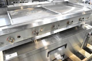 BRAND NEW SCRATCH AND DENT! 2024 Cooking Performance Group GM-CPG-60-NL 60" Natural Gas Countertop Griddle with Manual Controls, 150,000 BTU