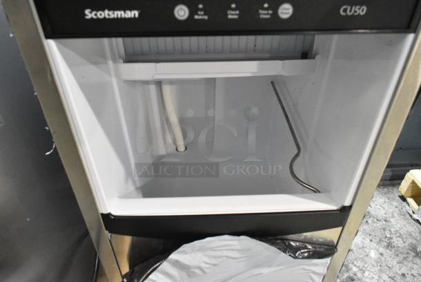 BRAND NEW SCRATCH AND DENT! 2024 Scotsman CU50GA-1C Undercounter Gourmet Cube Ice Machine - 65 lb. 115 Volts, 1 Phase. - Image 6 of 12