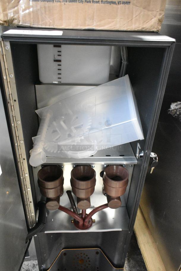 BRAND NEW SCRATCH AND DENT! 2023 Avantco 177PBD3 Powdered Cappuccino / Hot Chocolate Machine with Three 3.7 lb. Hoppers - 120 Volts, 1 Phase. - Image 5 of 6