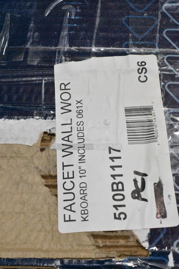 BRAND NEW SCRATCH AND DENT! 510B1117 T&S B-1117 Wall Mounted Workboard Faucet with 4" Centers - 10" Swing Nozzle - Image 3 of 3
