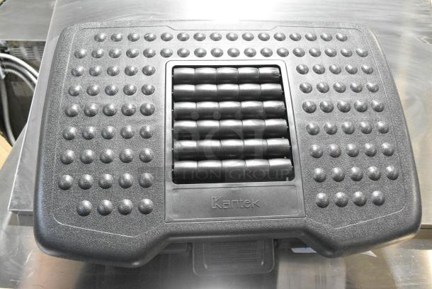 BRAND NEW SCRATCH AND DENT! Kantek Black Poly Folding Stool - Image 2 of 4