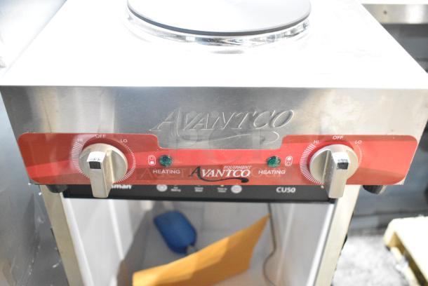 BRAND NEW SCRATCH AND DENT! Avantco 177EB202F2BM Double Burner Solid Top Stainless Steel Portable Electric Front-to-Back Hot Plate. 240 Volts, 1 Phase. - Image 5 of 6