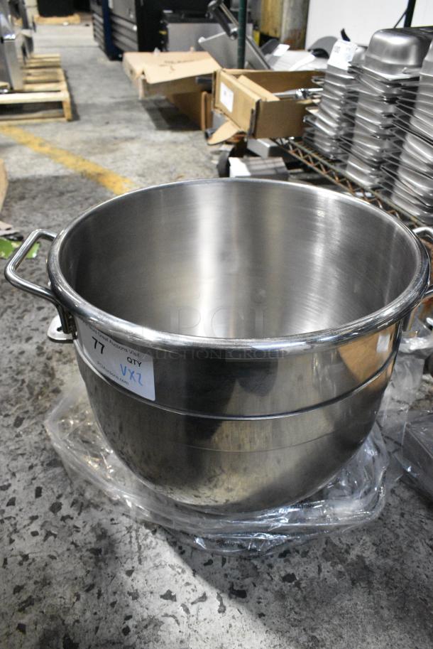 2 BRAND NEW SCRATCH AND DENT! Items Including 190HCM20MB 20 Qt. Stainless Steel Mixing Bowl and 541PCM30BOWL Main Street Equipment 541PCM30BOWL 30 Qt. Stainless Steel Bowl for CMIX30. 2 Times Your Bid! - Image 2 of 10