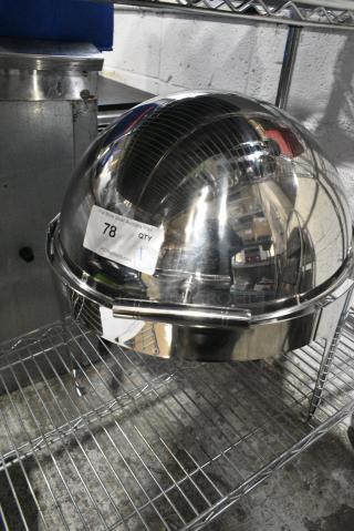 BRAND NEW SCRATCH AND DENT! Stainless Steel Round Roll Top Chafer