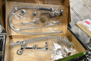 BRAND NEW SCRATCH AND DENT! 600PRW8X Regency 1.15 GPM Wall-Mounted Pre-Rinse Faucet with 8" Centers
