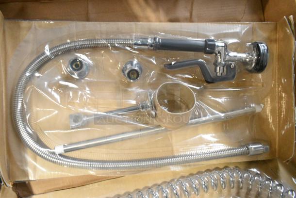 BRAND NEW SCRATCH AND DENT! 600PRW8X Regency 1.15 GPM Wall-Mounted Pre-Rinse Faucet with 8" Centers - Image 3 of 5