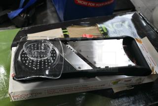 BRAND NEW SCRATCH AND DENT! 9042018 de Buyer 2018 La Mandoline Komi Adjustable Mandoline with 2 Julienne Blades