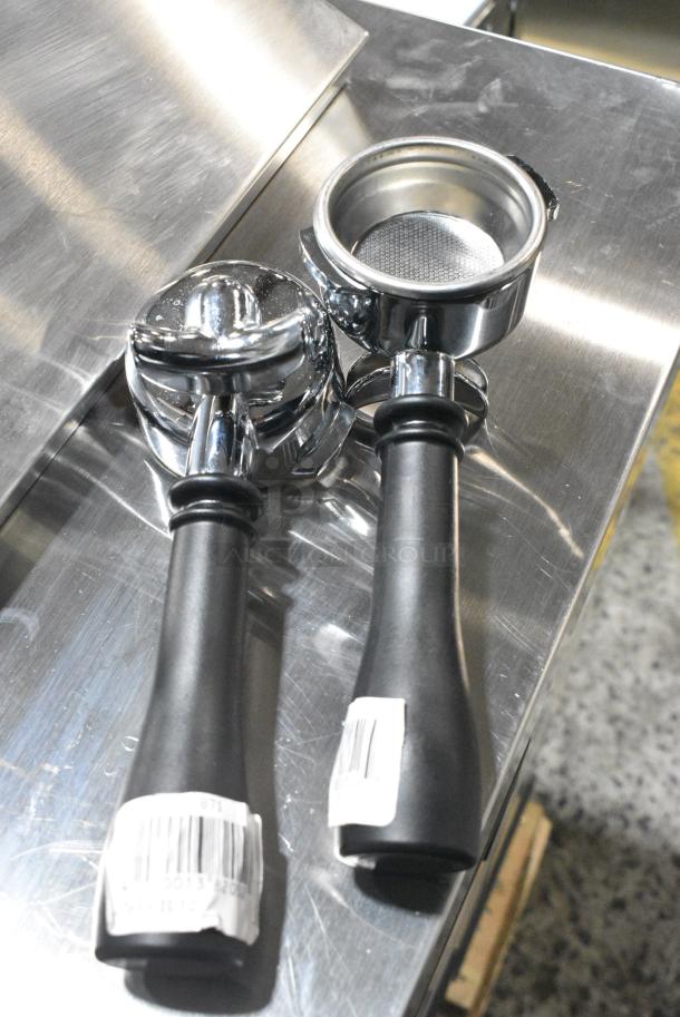 3 BRAND NEW SCRATCH AND DENT! Items Including 2 236PFILT2 Estella Caffe 236PFILT2 Double Spout Portafilter for ECEM Series Espresso Machines. 3 Times Your Bid! - Image 2 of 9
