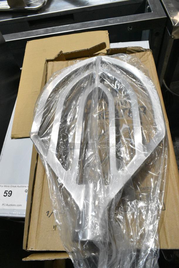 2 BRAND NEW SCRATCH AND DENT! 190HCIM30FB Aluminum Flat Beater for 30 Qt. Bowls. 2 Times Your Bid! - Image 4 of 5