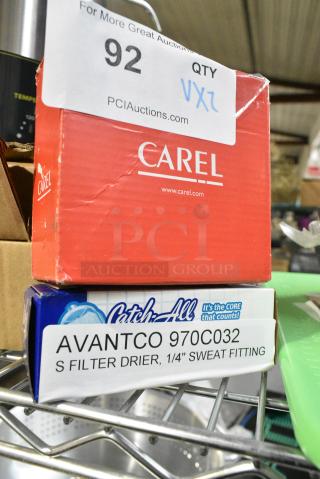 2 BRAND NEW SCRATCH AND DENT! Items Including PZTIS1E1G5 Avantco Controller for ADC-GEL Series and Catch-all C-032-S Refrigerant Filter Drier. 2 Times Your Bid!