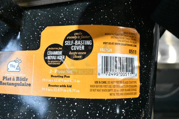 BRAND NEW SCRATCH AND DENT! Set of 2 1127625 Roasting Pan. - Image 4 of 5