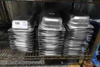 50 BRAND NEW SCRATCH AND DENT! 4070522 Choice 1/2 Size Long 2 1/2" Deep Anti-Jam Stainless Steel Steam Table / Hotel Pan - 24 Gauge. 50 Times Your Bid!