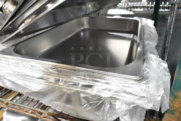12 BRAND NEW SCRATCH AND DENT! Items Including Metal Folding Chafer Frame, 3 Chafer Lids and Chafer Drop Ins. 12 Times Your Bid! - Image 3 of 3